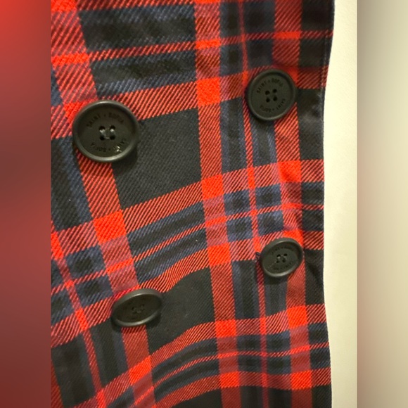 Saint + Sofia plaid organic cotton blazer, women's size 8 - Picture 4 of 10